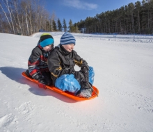 Sledding is always fun!